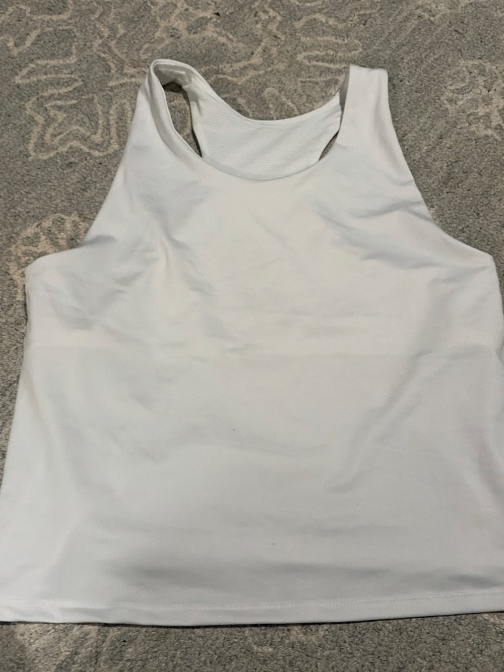 Athletic Works White Racerback Tank Top